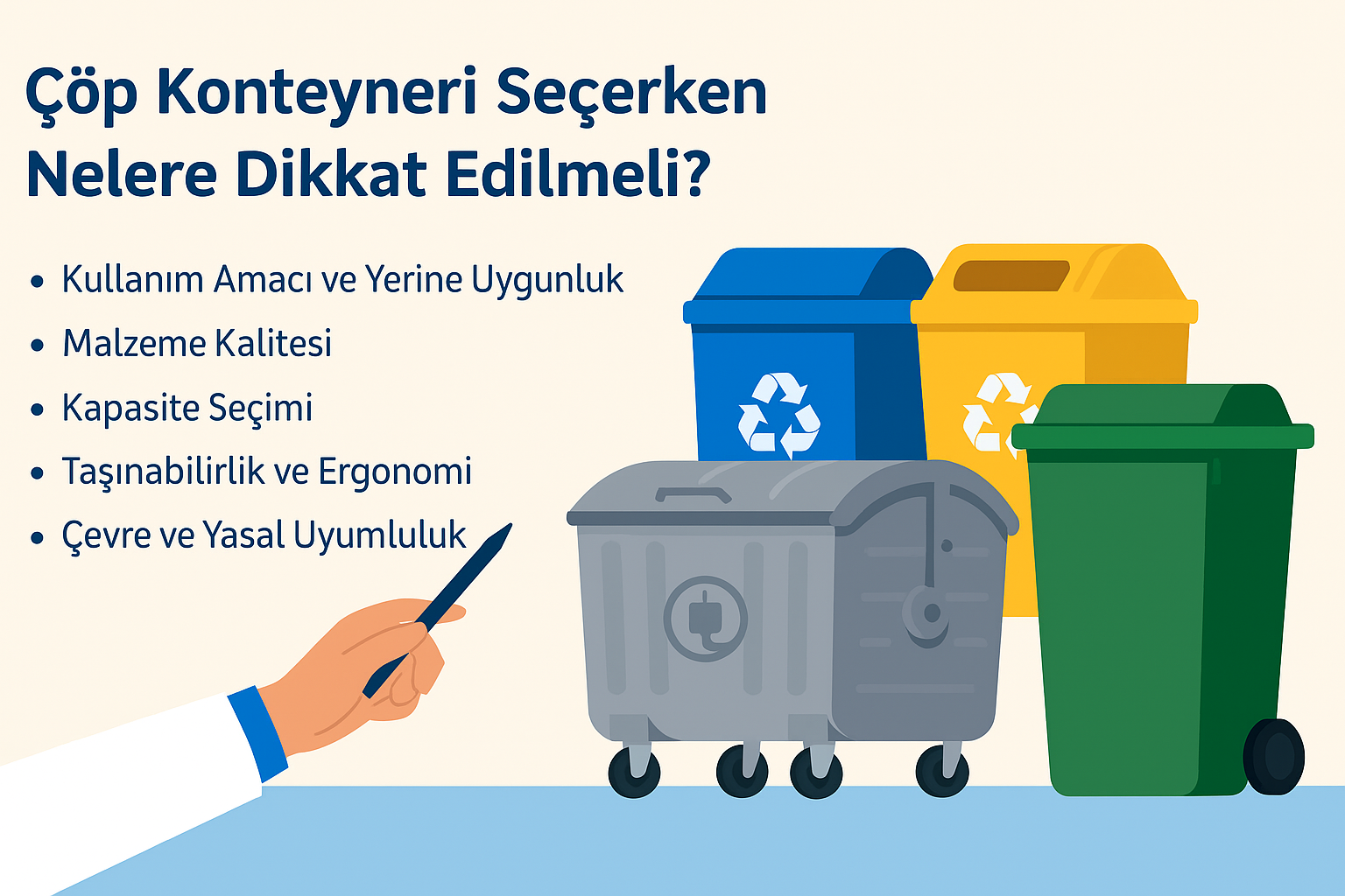 Çöp Konteyneri Seçerken Nelere Dikkat Edilmeli?